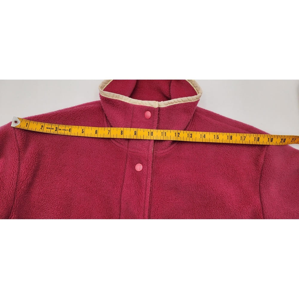 Vintage Woolrich Fleece Jacket Small Pink Made in USA Full Snap Front 90s Retro - Picture 5 of 14